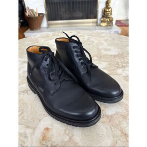 Mephisto Black Leather Chukka Boots | Soft-Air Comfort | EU Made | As New